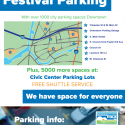 Folk Festival parking pamphlet