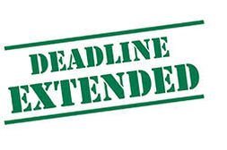 deadline extended