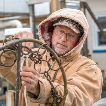 Ted Daniels, Skipjack dredge repair